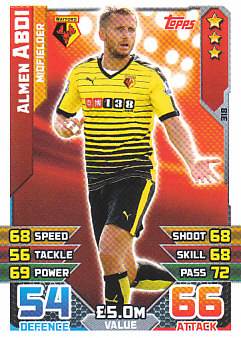 Almen Abdi Watford 2015/16 Topps Match Attax #318